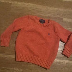 Ralph Lauren Orange Knit Sweater (2T)